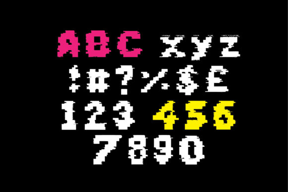 Big Glitch Font - Preview 1