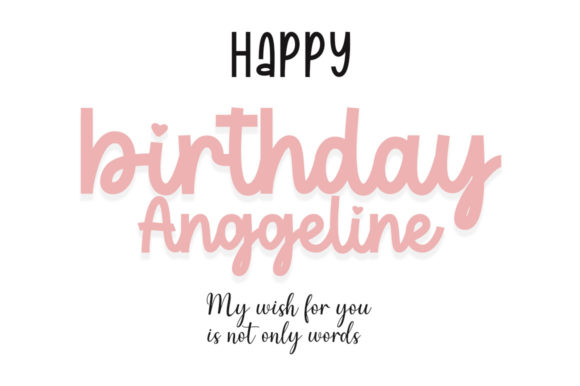 Birthday Lovely Lilia Font - Preview 1