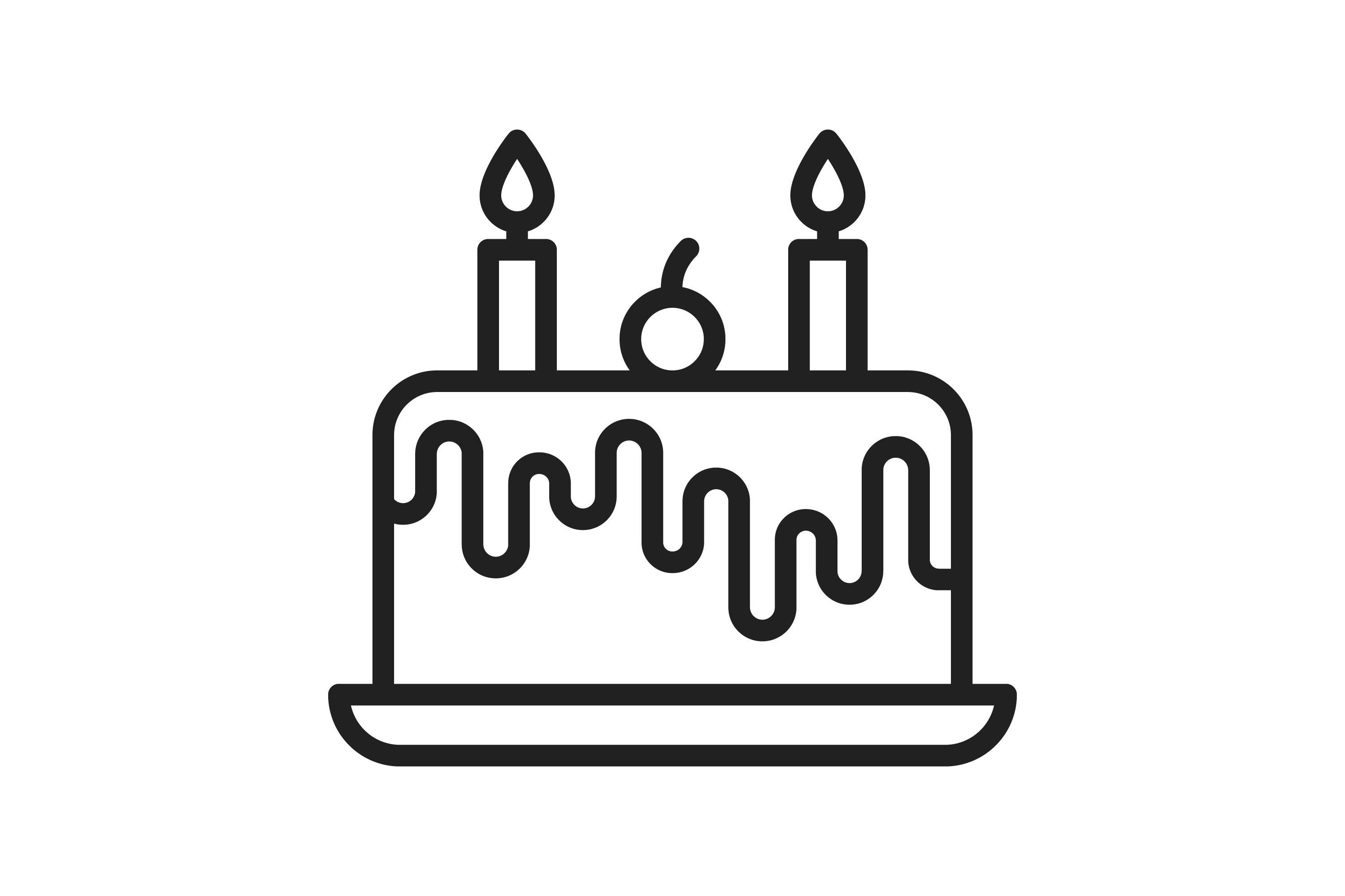 Cake Line Icon