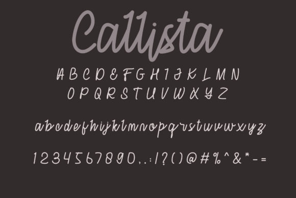 Callista Font - Preview 3