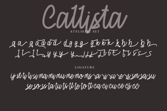 Callista Font - Preview 4