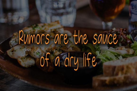 Chiken Sauce Font PNG with transparent background - Preview 1