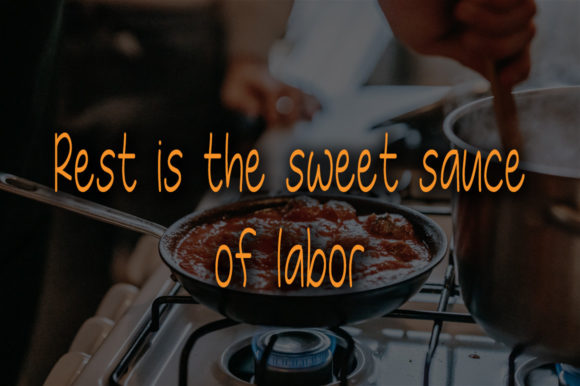 Chiken Sauce Font PNG with transparent background - Preview 2