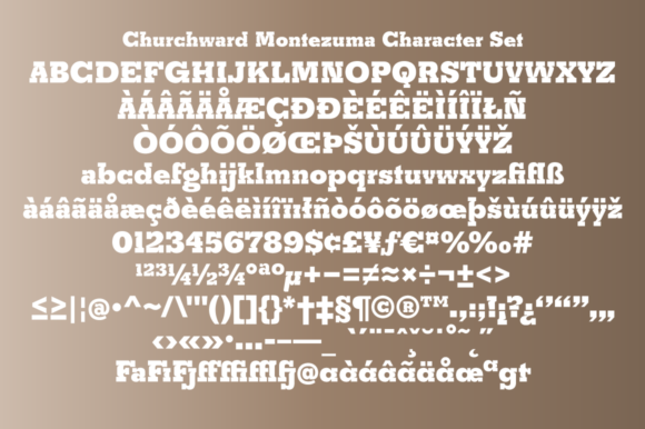 Churchward Montezuma Font - Preview 3