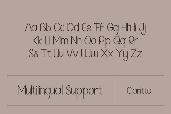 Claritta Font - Preview 3