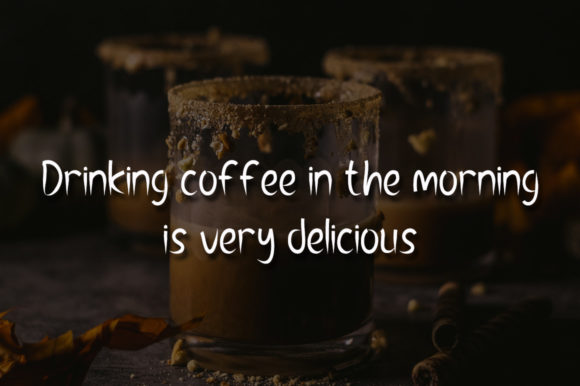 Coffee Caramel Font - Preview 2