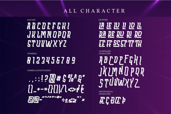 Flagstand Font PNG with transparent background - Preview 5