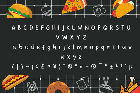 Foodlist Font PNG with transparent background - Preview 1