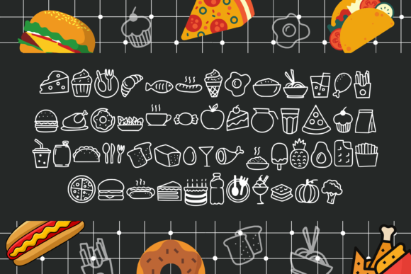Foodlist Font PNG with transparent background - Preview 3
