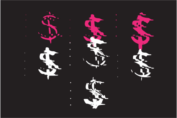 Glitch Dollar Font - Preview 2
