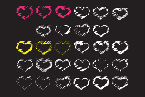 Glitch Hearts Font - Preview 1