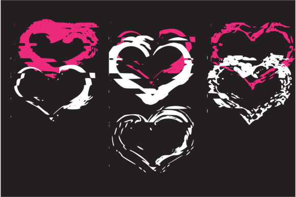 Glitch Hearts Font - Preview 2