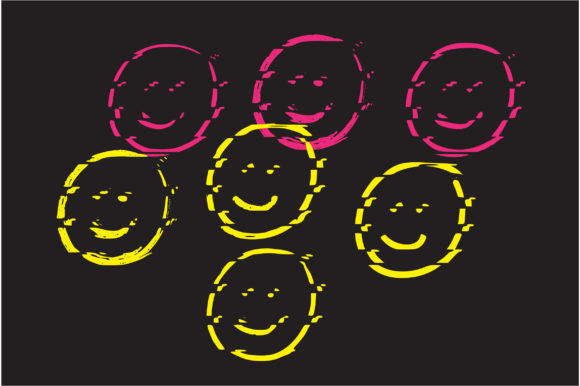 Glitch Smilies Font PNG with transparent background - Preview 2