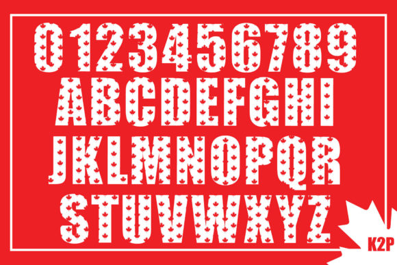 Happy Canada Day Font - Preview 1