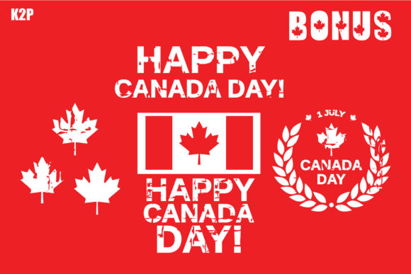 Happy Canada Day Font - Preview 5