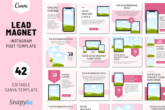 Lead Magnet Instagram Post Template Graphic Social Media Templates By SnapyBiz