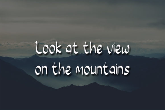 Mountain Air Font PNG with transparent background - Preview 1
