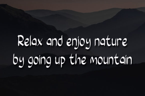 Mountain Air Font PNG with transparent background - Preview 2