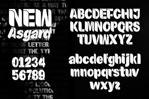 New Asgard Font PNG with transparent background - Preview 6