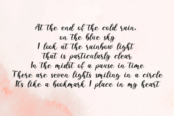 Paulline Font PNG with transparent background - Preview 2