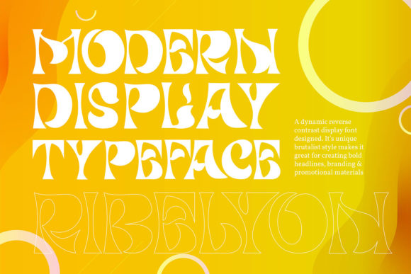 Ribelyon Font PNG with transparent background - Preview 2