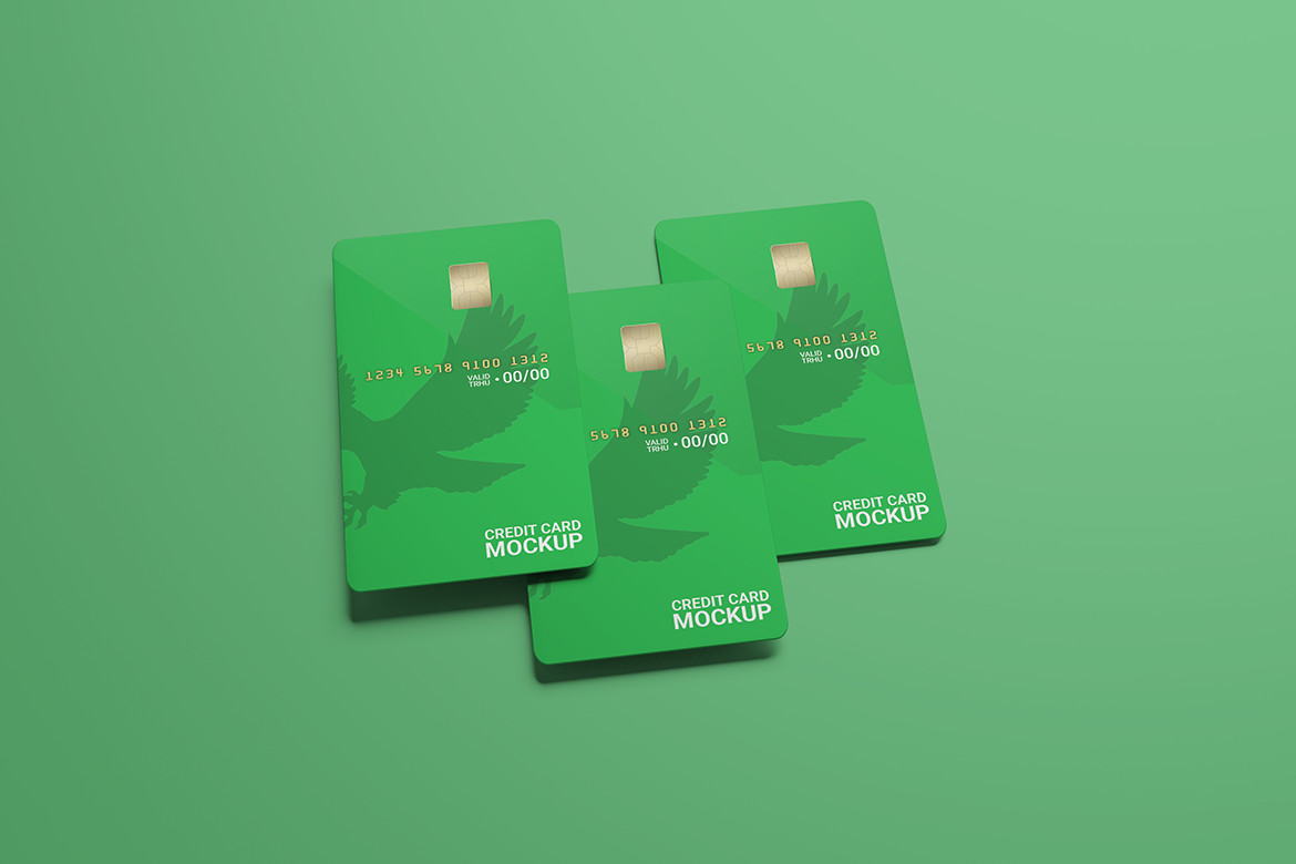 Stack Credit Card Mockup Graphic by Ian Mikraz · Creative Fabrica