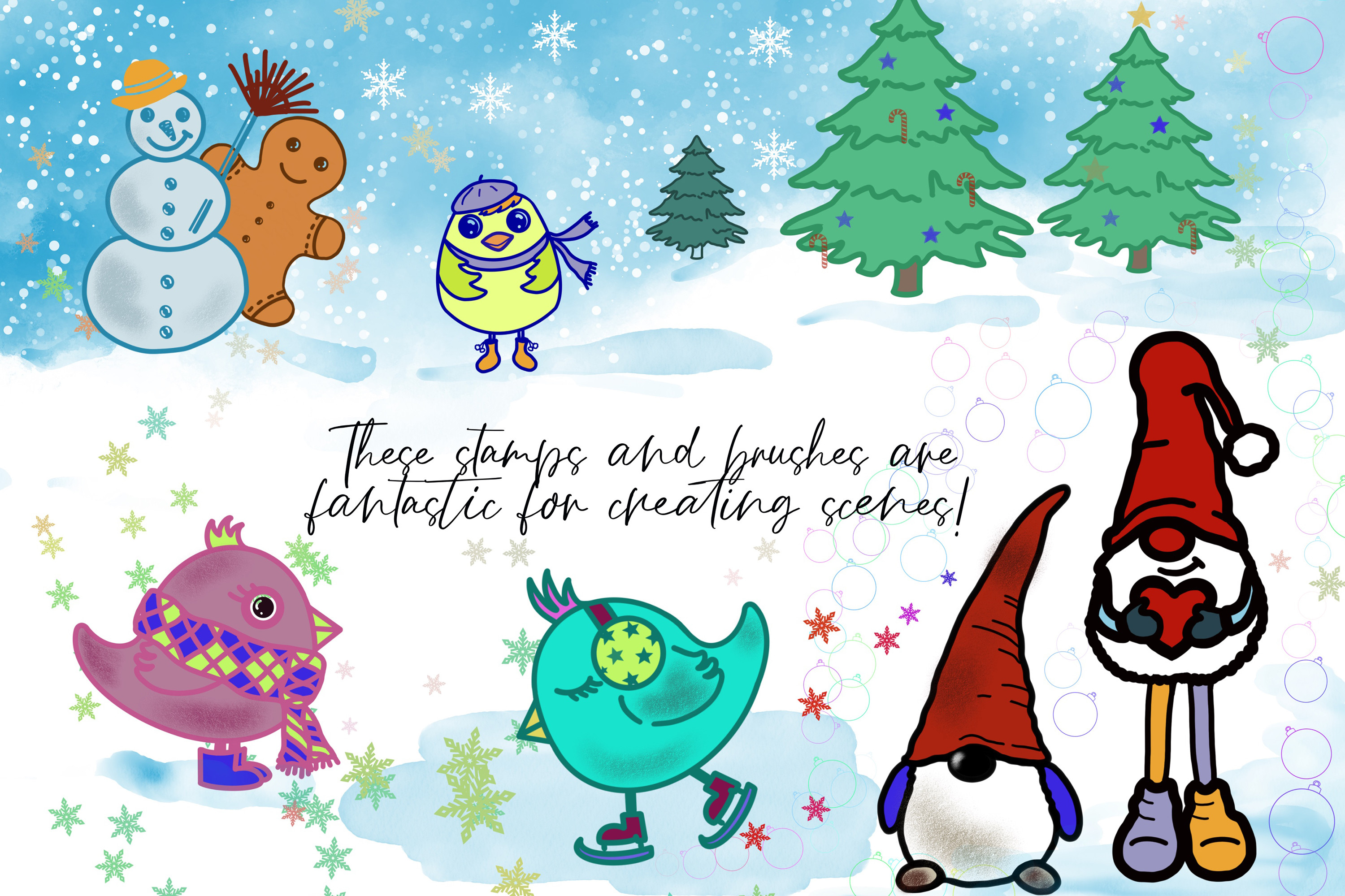 Winter Procreate Brushes & Stamps - photo 7