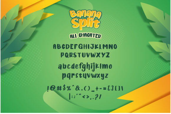 Banana Split Cartoon Font - Preview 1