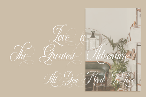 Beautiful Soul Font PNG with transparent background - Preview 1