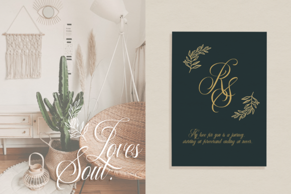 Beautiful Soul Font PNG with transparent background - Preview 2