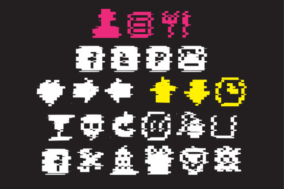 Big Glitch Icon Font - Preview 1