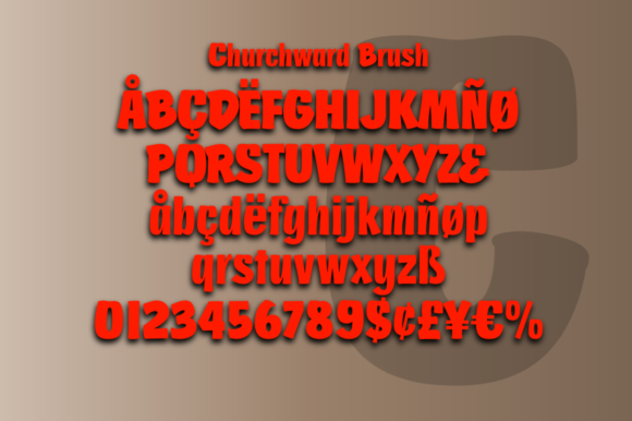 Churchward Brush Font - Preview 3
