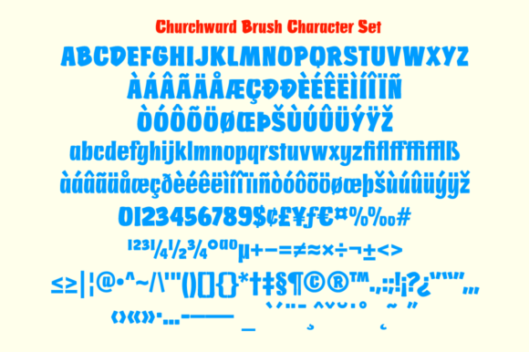 Churchward Brush Font - Preview 5