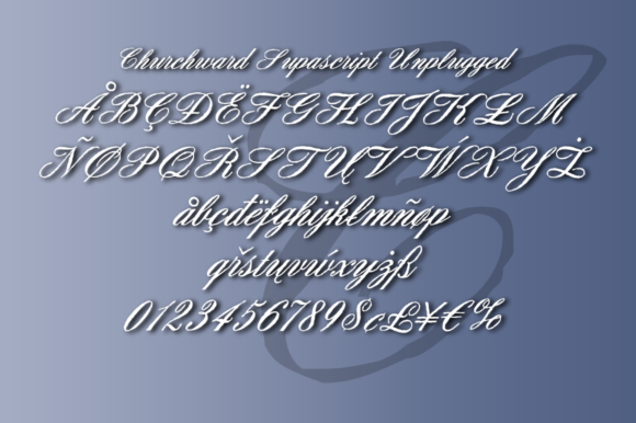 Churchward Supascript Font - Preview 2