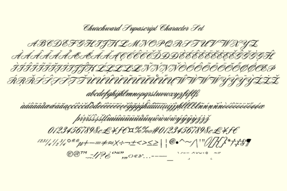 Churchward Supascript Font - Preview 4
