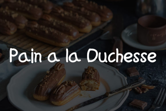 Eclair Au Chocolat Font PNG with transparent background - Preview 3