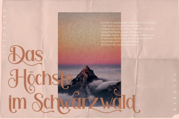 Feldberg Font PNG with transparent background - Preview 1