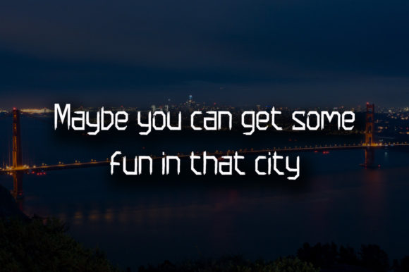 Golden City Font PNG with transparent background - Preview 1