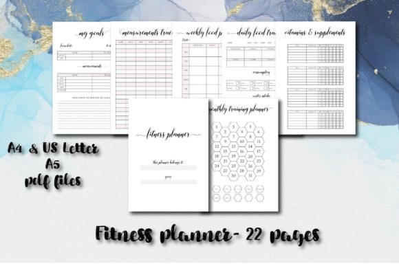 Health and Fitness Planner, Food Diary
