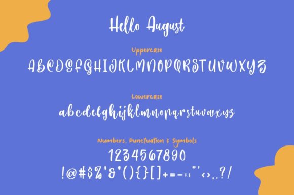 Hello August Font - Preview 3