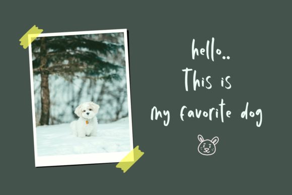 Letter Notes Font PNG with transparent background - Preview 1