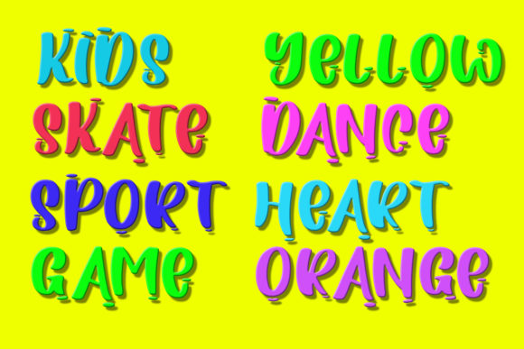 Power Dream Font PNG with transparent background - Preview 3