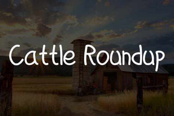 Ranch Farm Font PNG with transparent background - Preview 2