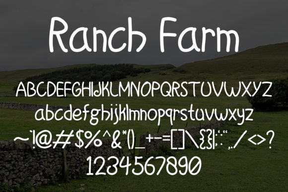 Ranch Farm Font PNG with transparent background - Preview 4