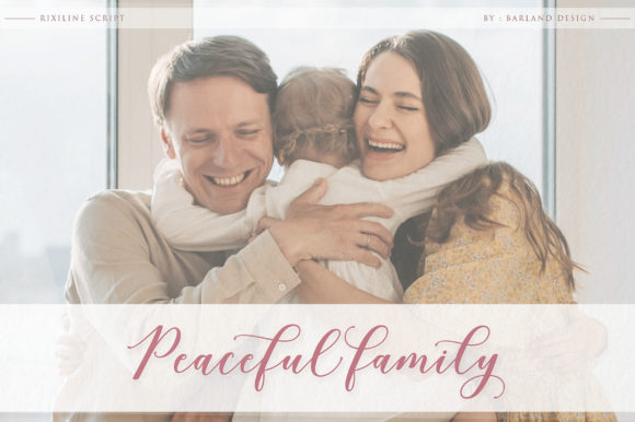 Rixiline Script Font PNG with transparent background - Preview 4
