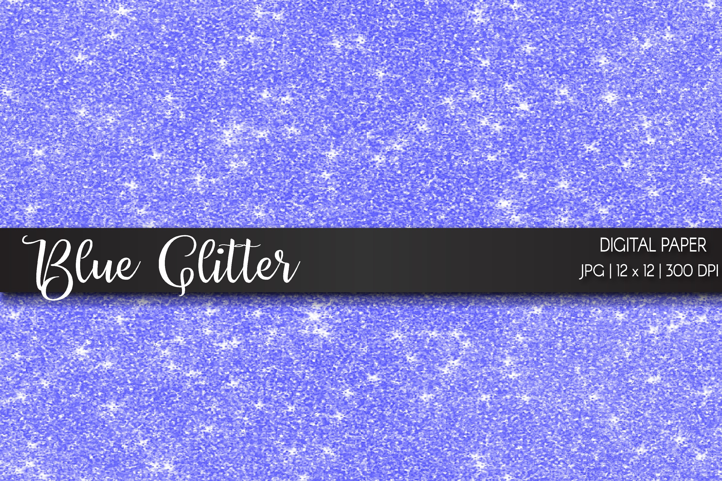 Blue Glitter Digital Paper Graphic by Rizu Designs · Creative Fabrica