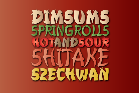 Churchward Chinatype Font - Preview 1