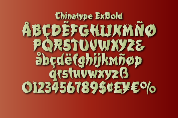 Churchward Chinatype Font - Preview 4