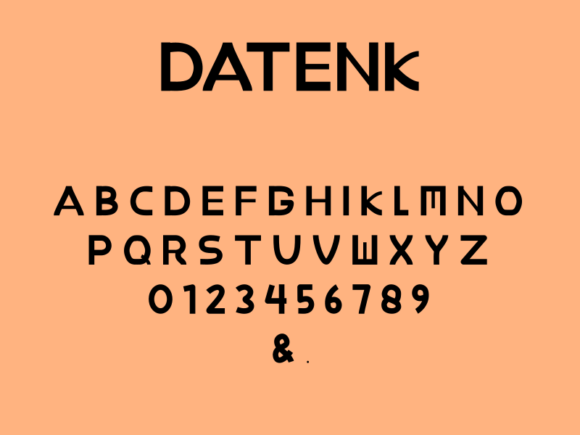 Datenk Font - Preview 4