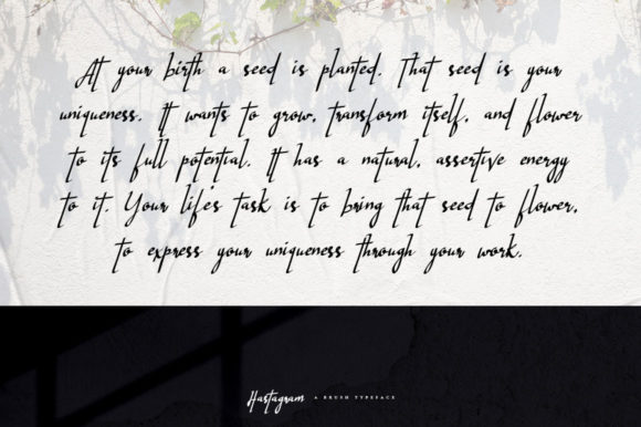 Hastagram Font PNG with transparent background - Preview 3